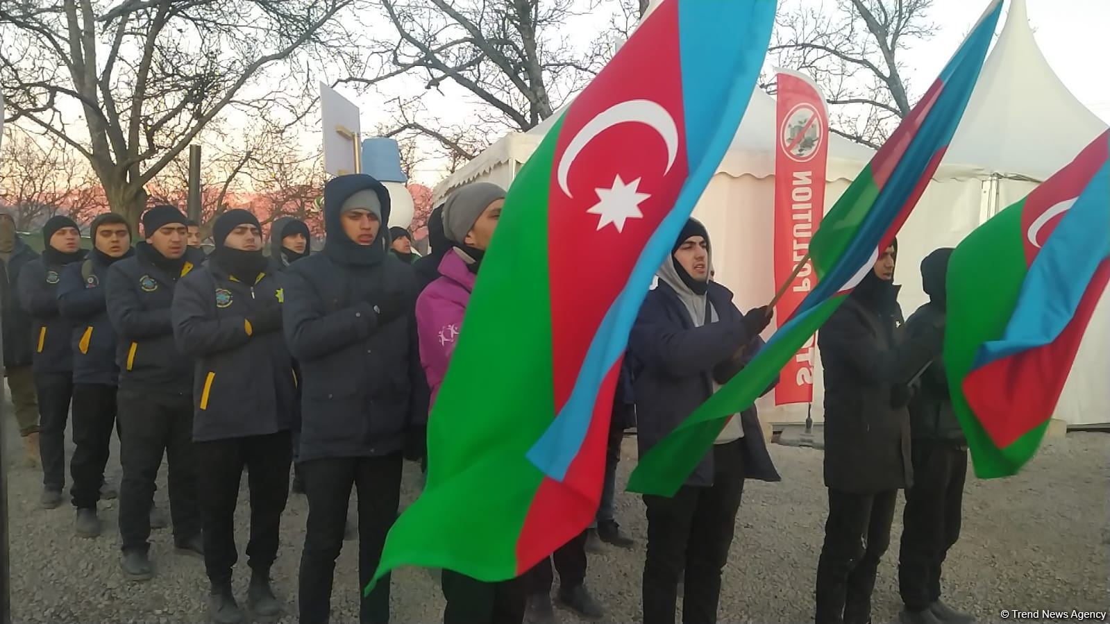 Laçın-Xankəndi yolunda etirazlar 55 gündür davam edir (FOTO)