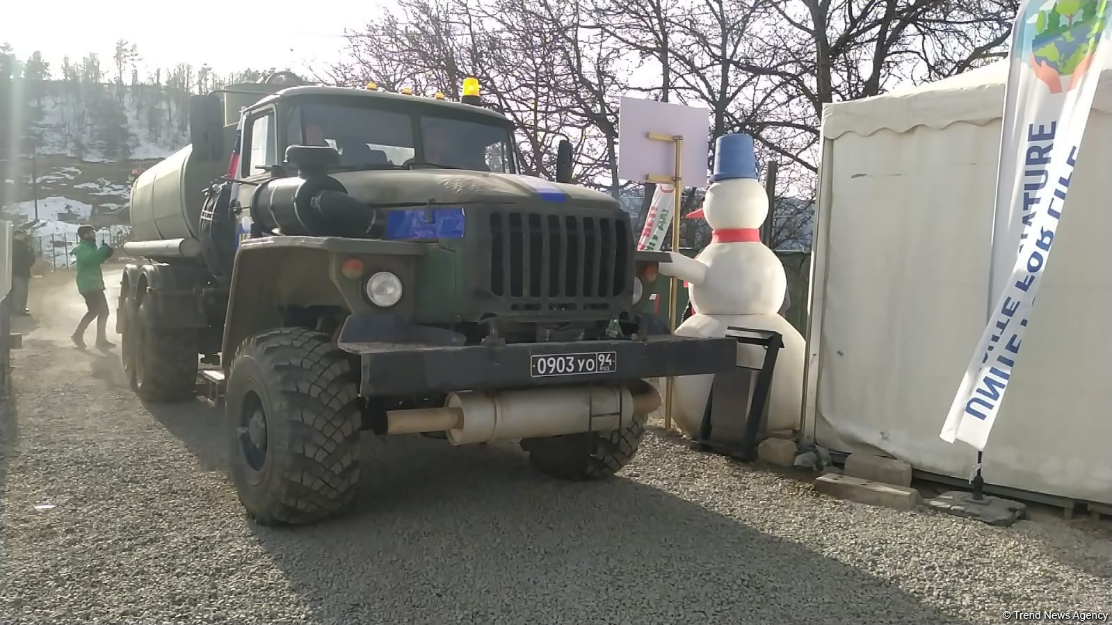 RSK və BQXK-ya məxsus maşınlar aksiya ərazisindən keçib (FOTO)