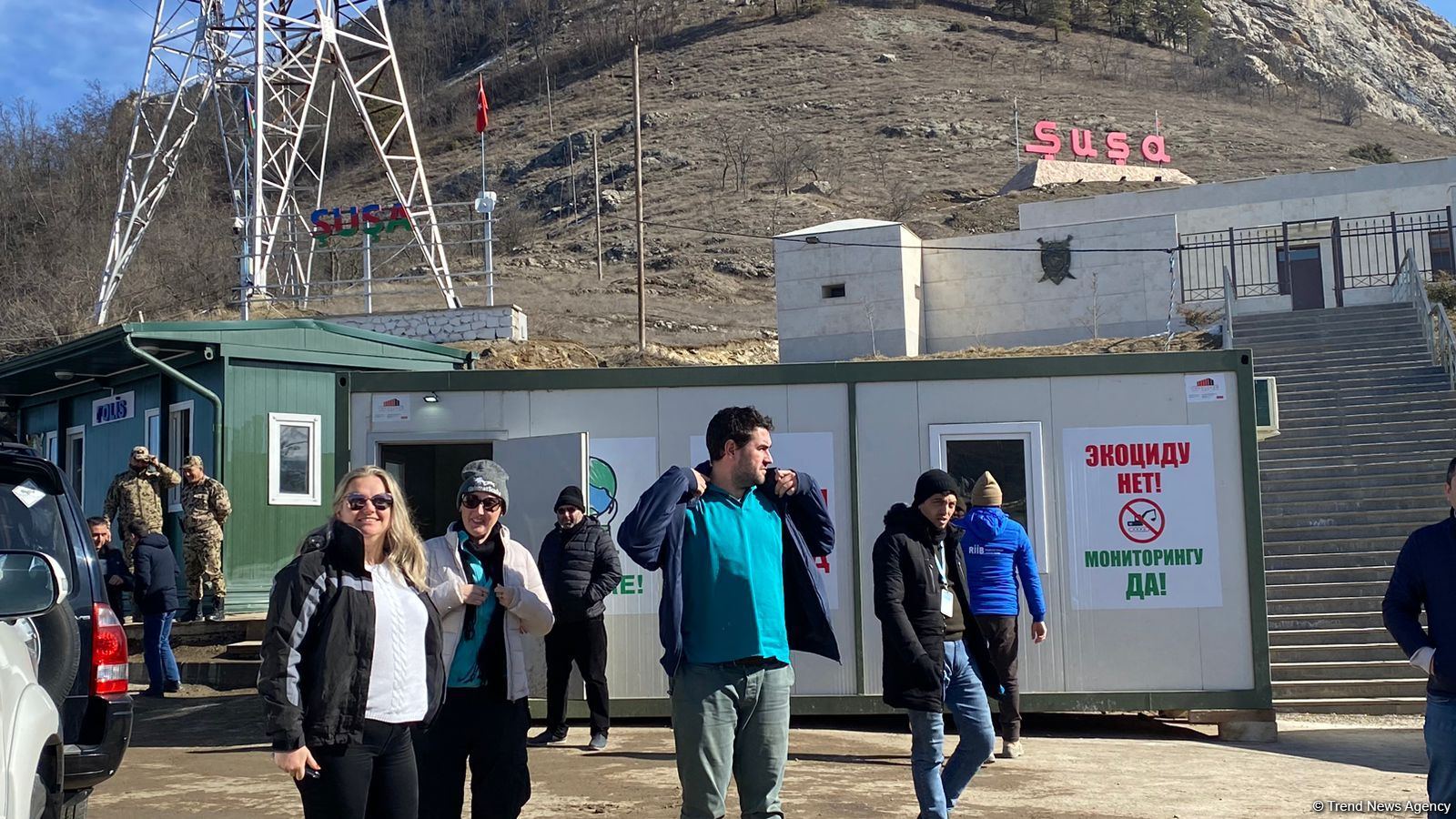 Beynəlxaq səyahətçilər Şuşa şəhərinə gəliblər (FOTO)