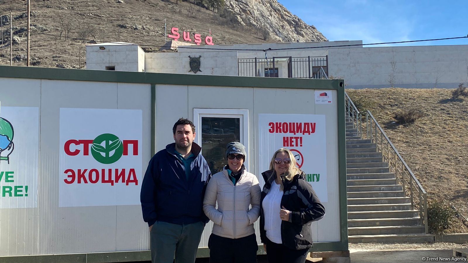 Beynəlxaq səyahətçilər Şuşa şəhərinə gəliblər (FOTO)
