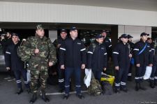 FHN xilasetmə qüvvələri Türkiyəyə yola salınır (FOTO)
