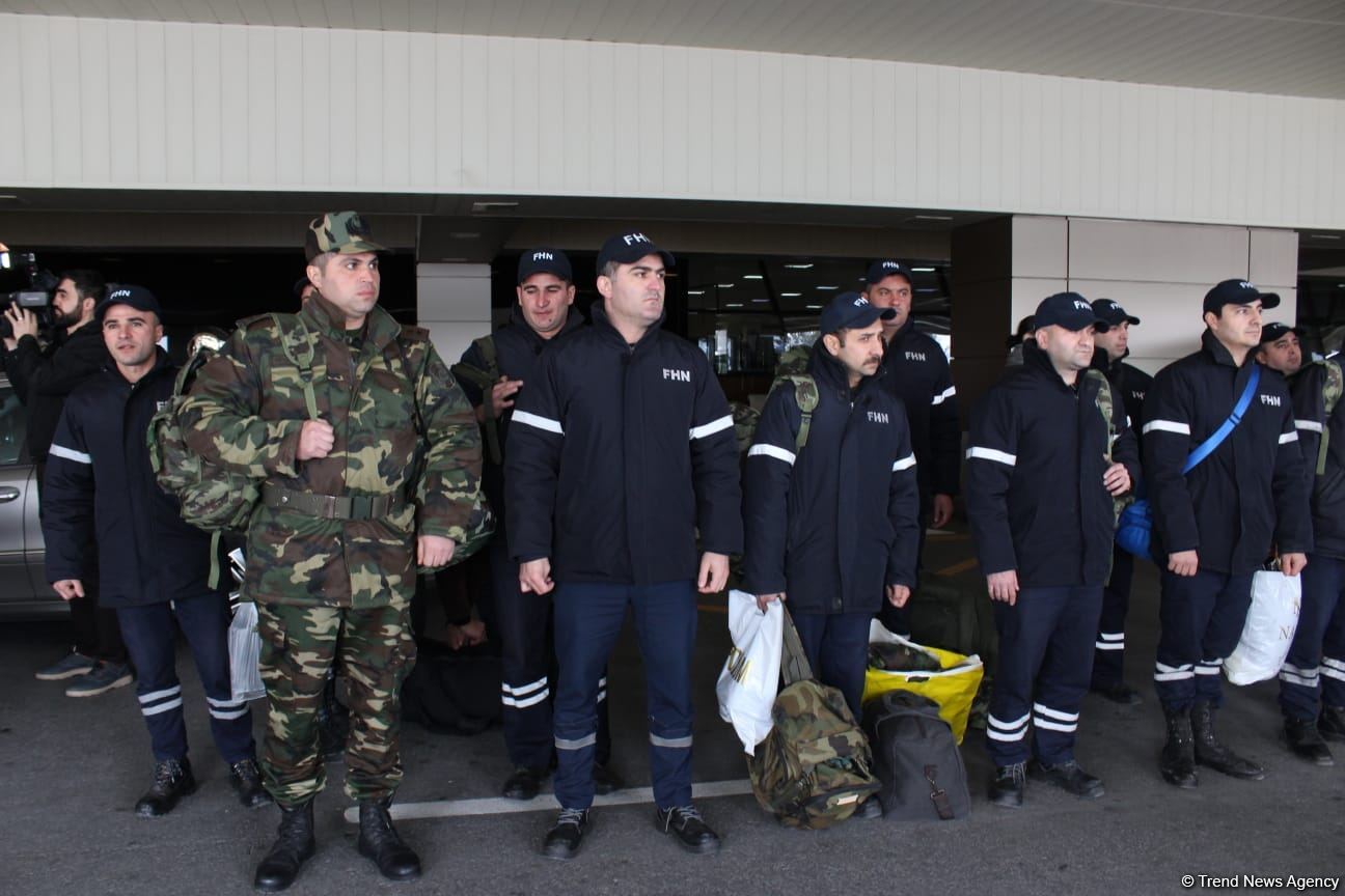 FHN xilasetmə qüvvələri Türkiyəyə yola salınır (FOTO)