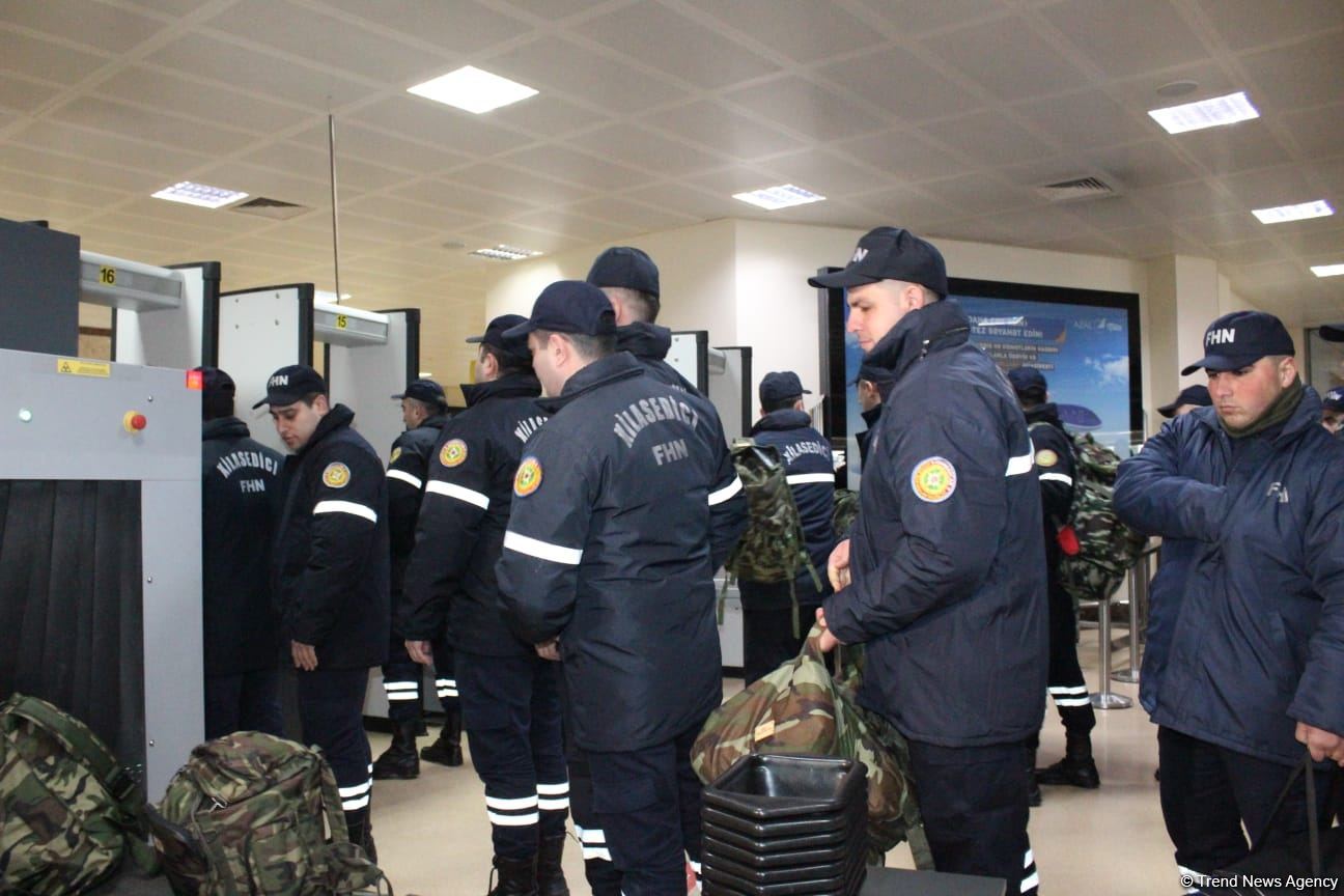 FHN xilasetmə qüvvələri Türkiyəyə yola salınır (FOTO)