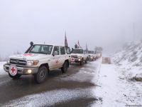 BQXK-ya məxsus avtomobillər Laçın yolundan keçib (FOTO)