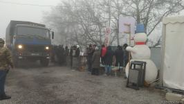 Sülhməramlılara məxsus daha 10 avtomobil Laçın yolundan maneəsiz keçid edib (FOTO)