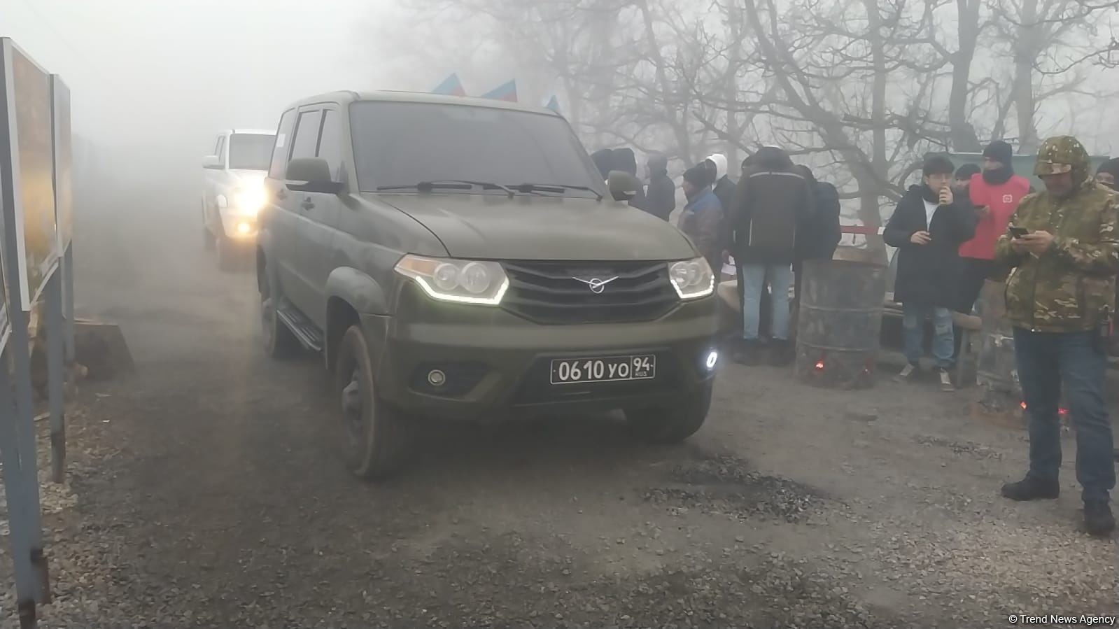 Bu gün Rusiya sülhməramlılarına məxsus 63 avtomobil Laçın yolundan keçib (FOTO)