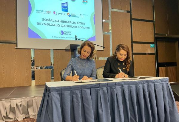 Azərbaycanda Qadın Sahibkarlığının İnkişafı Assosiasiyası və WEIA memorandum imzalayıb