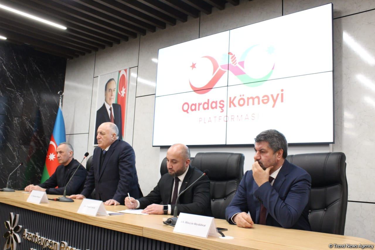 Türkiyəyə dəstək məqsədilə yaradılmış “Qardaş köməyi” platformasının təqdimatı keçirilib (FOTO)