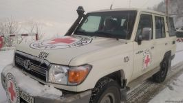 BQXK-ya məxsus avtomobillər Laçın yolundan keçib (FOTO)
