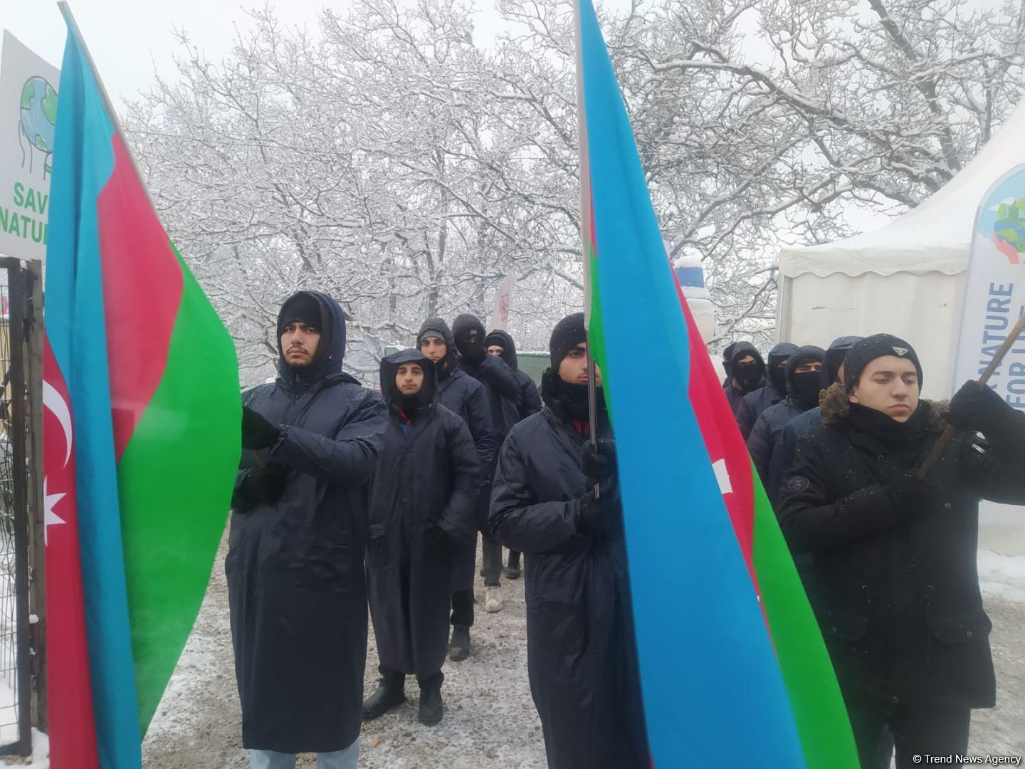 Laçın-Xankəndi yolunda etirazlar 61 gündür davam edir (FOTO)