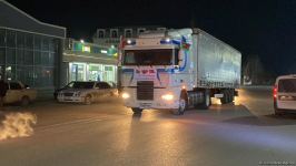 Növbəti yardım TIRı Ağdamdan birbaşa Türkiyəyə yola düşüb (FOTO/VİDEO)