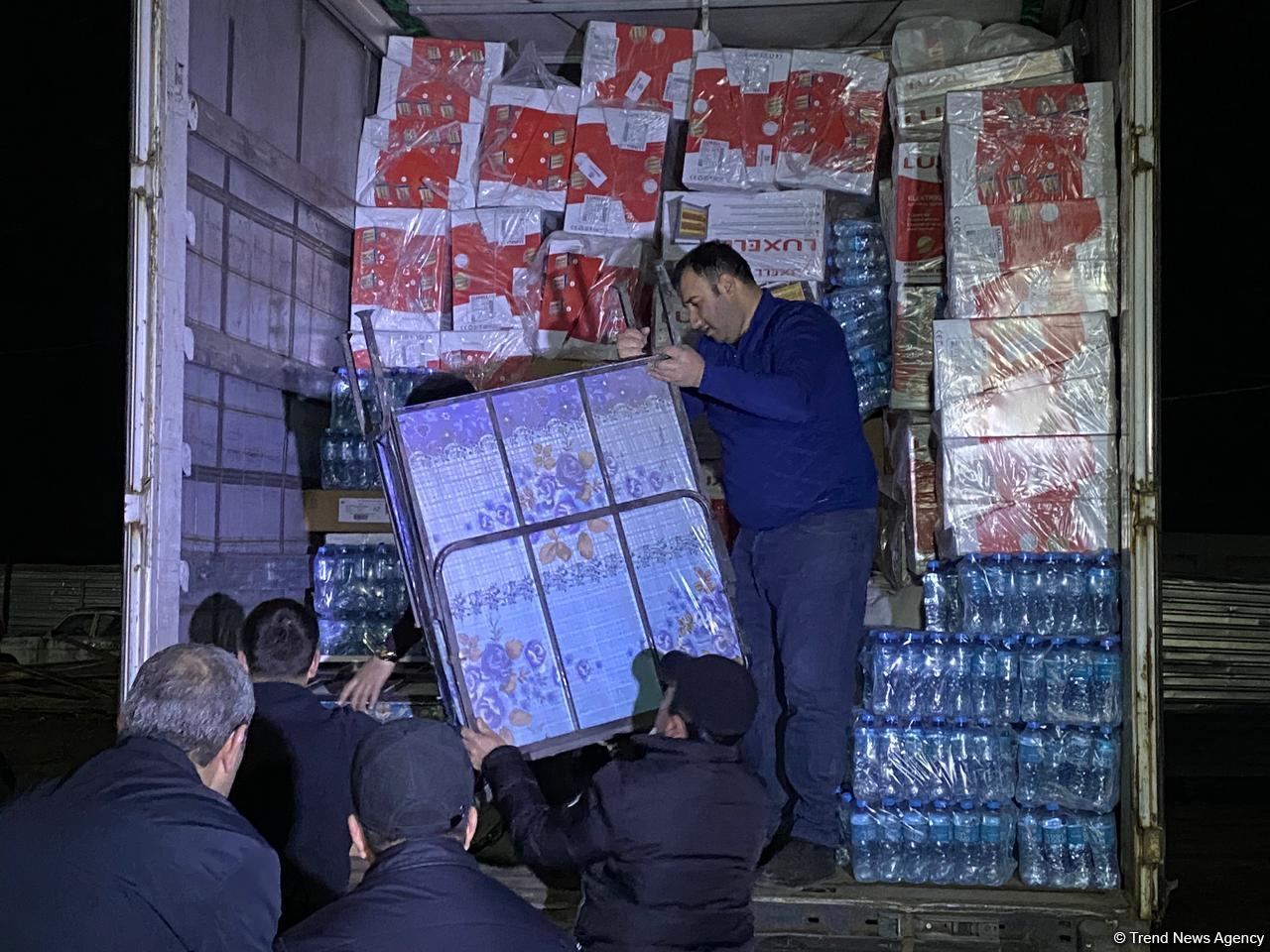 Növbəti yardım TIRı Ağdamdan birbaşa Türkiyəyə yola düşüb (FOTO/VİDEO)