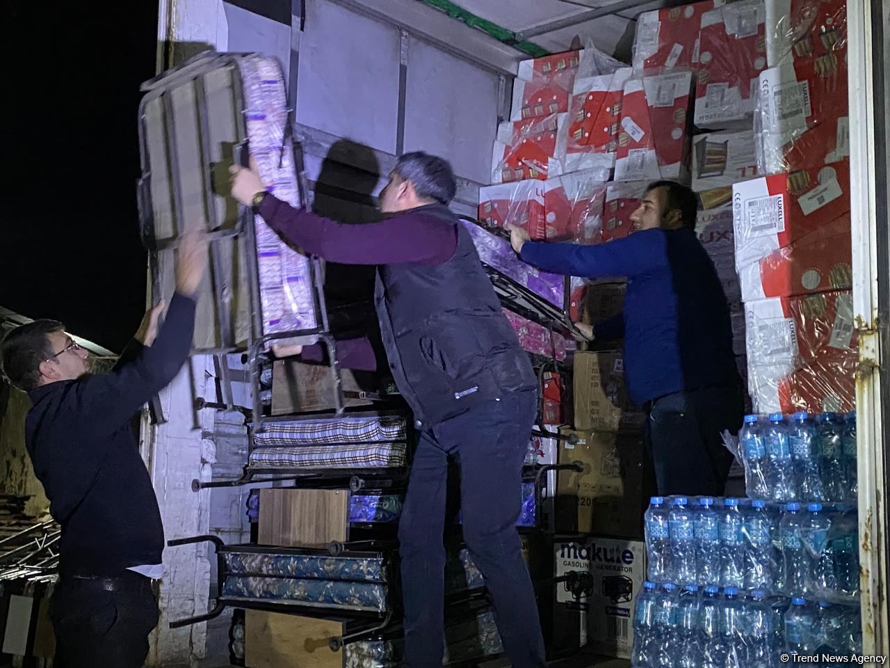 Növbəti yardım TIRı Ağdamdan birbaşa Türkiyəyə yola düşüb (FOTO/VİDEO)