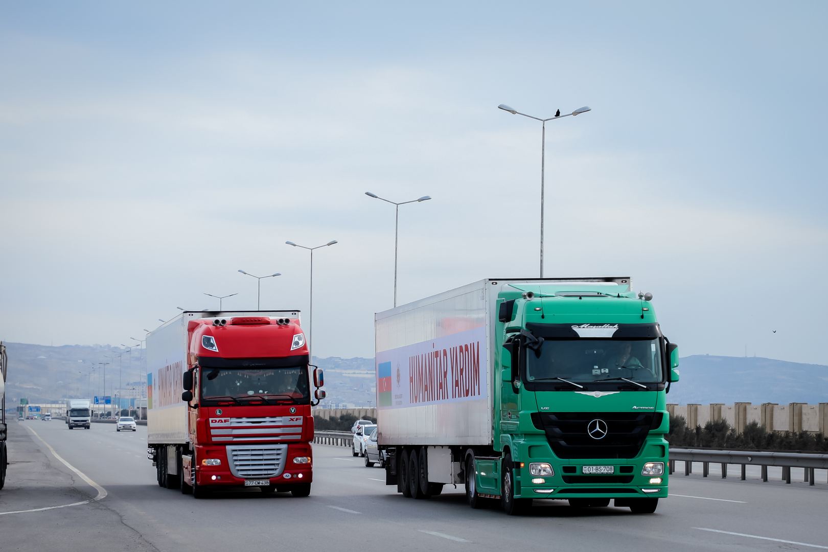 Heydər Əliyev Fondunun dəstəyi ilə toplanan humanitar yardım Türkiyəyə yola salınıb (FOTO)