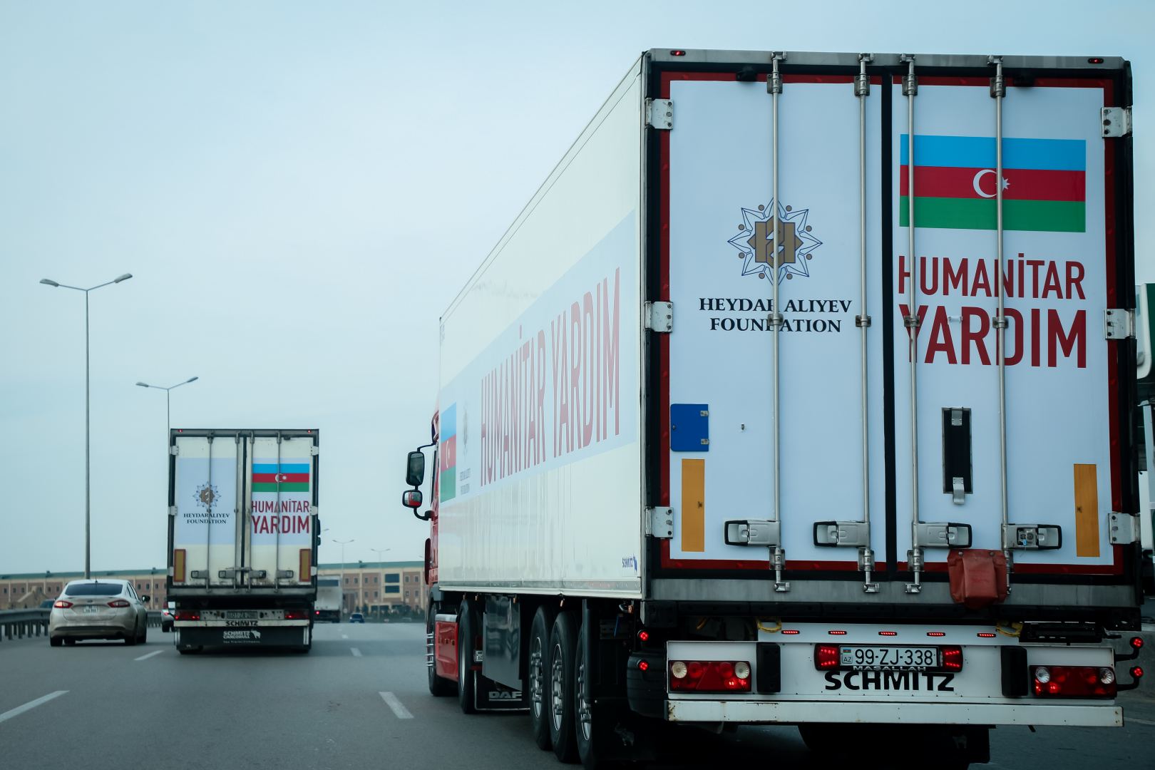 Heydər Əliyev Fondunun dəstəyi ilə toplanan humanitar yardım Türkiyəyə yola salınıb (FOTO)