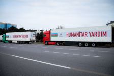 Heydər Əliyev Fondunun dəstəyi ilə toplanan humanitar yardım Türkiyəyə yola salınıb (FOTO)
