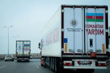 Heydər Əliyev Fondunun dəstəyi ilə toplanan humanitar yardım Türkiyəyə yola salınıb (FOTO)