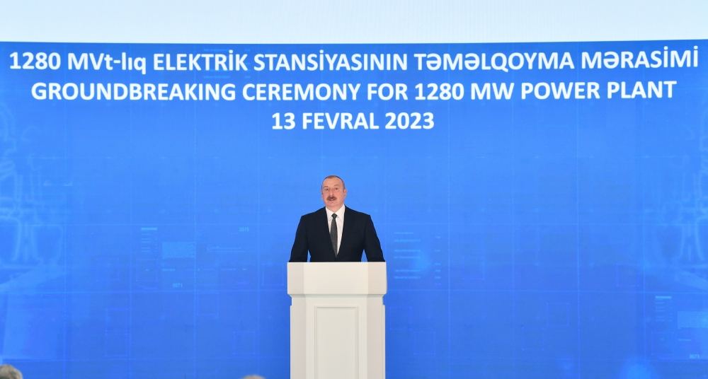 Prezident İlham Əliyev: Yeni elektrik stansiyası Azərbaycanın daxili resursları çərçivəsində inşa ediləcək