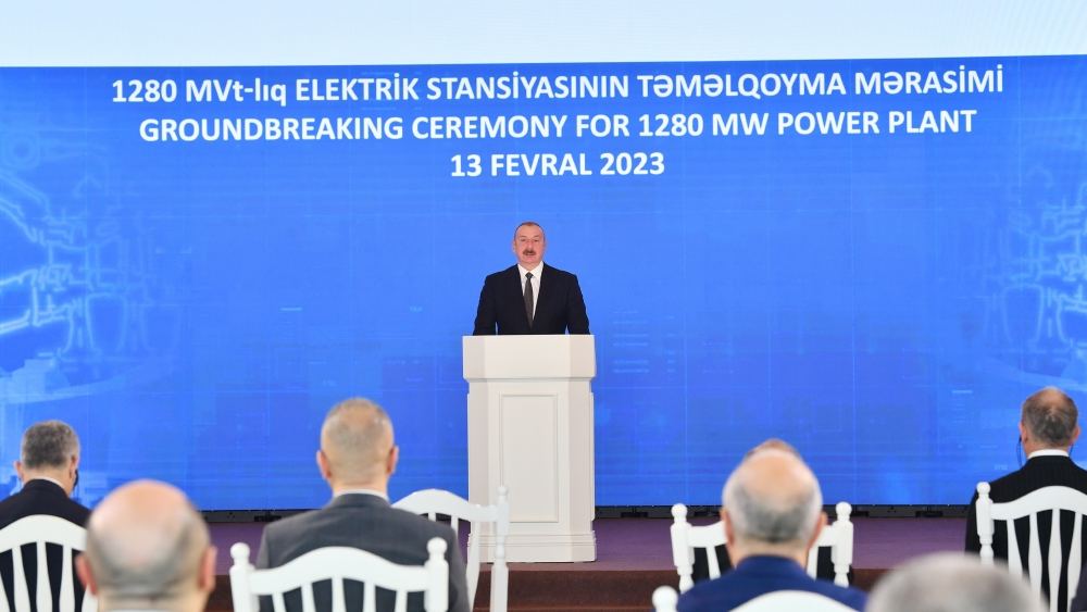 Prezident İlham Əliyev: Yeni elektrik stansiyası Avropanın enerji təhlükəsizliyinə də növbəti töhfə olacaq