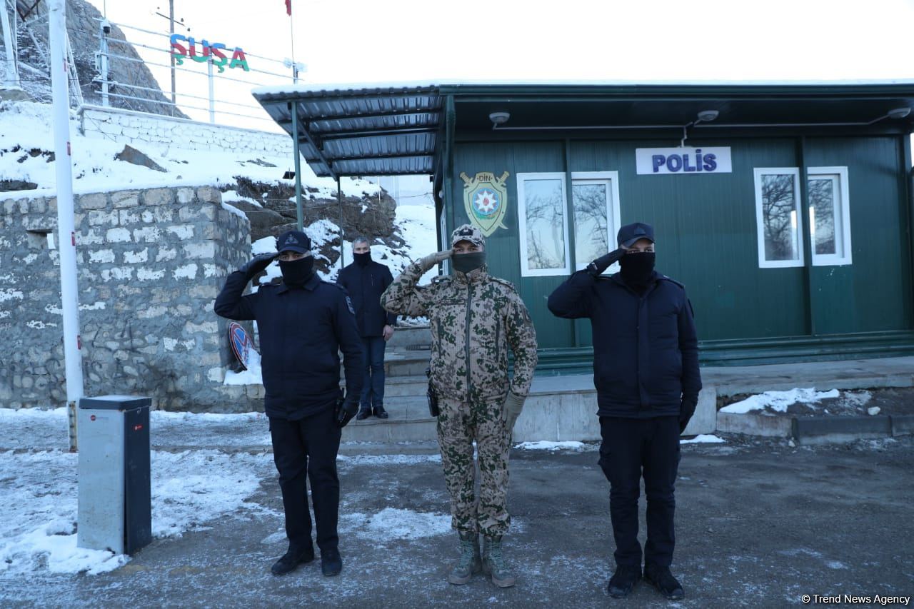 Laçın-Xankəndi yolunda etirazlar 64 gündür davam edir (FOTO)