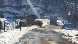 Sülhməramlılara məxsus avtomobil karvanı Laçın yolundan keçib (FOTO/VİDEO)