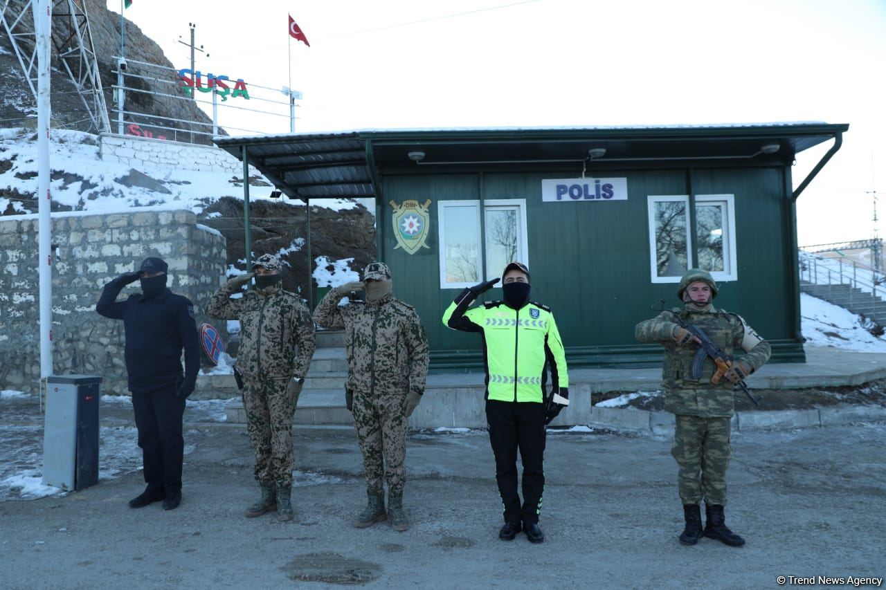 Laçın-Xankəndi yolunda etirazlar 65 gündür davam edir (FOTO)