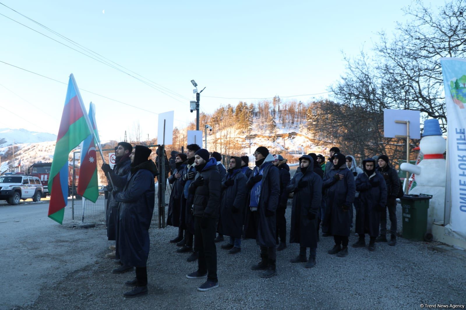 Laçın-Xankəndi yolunda etirazlar 65 gündür davam edir (FOTO)