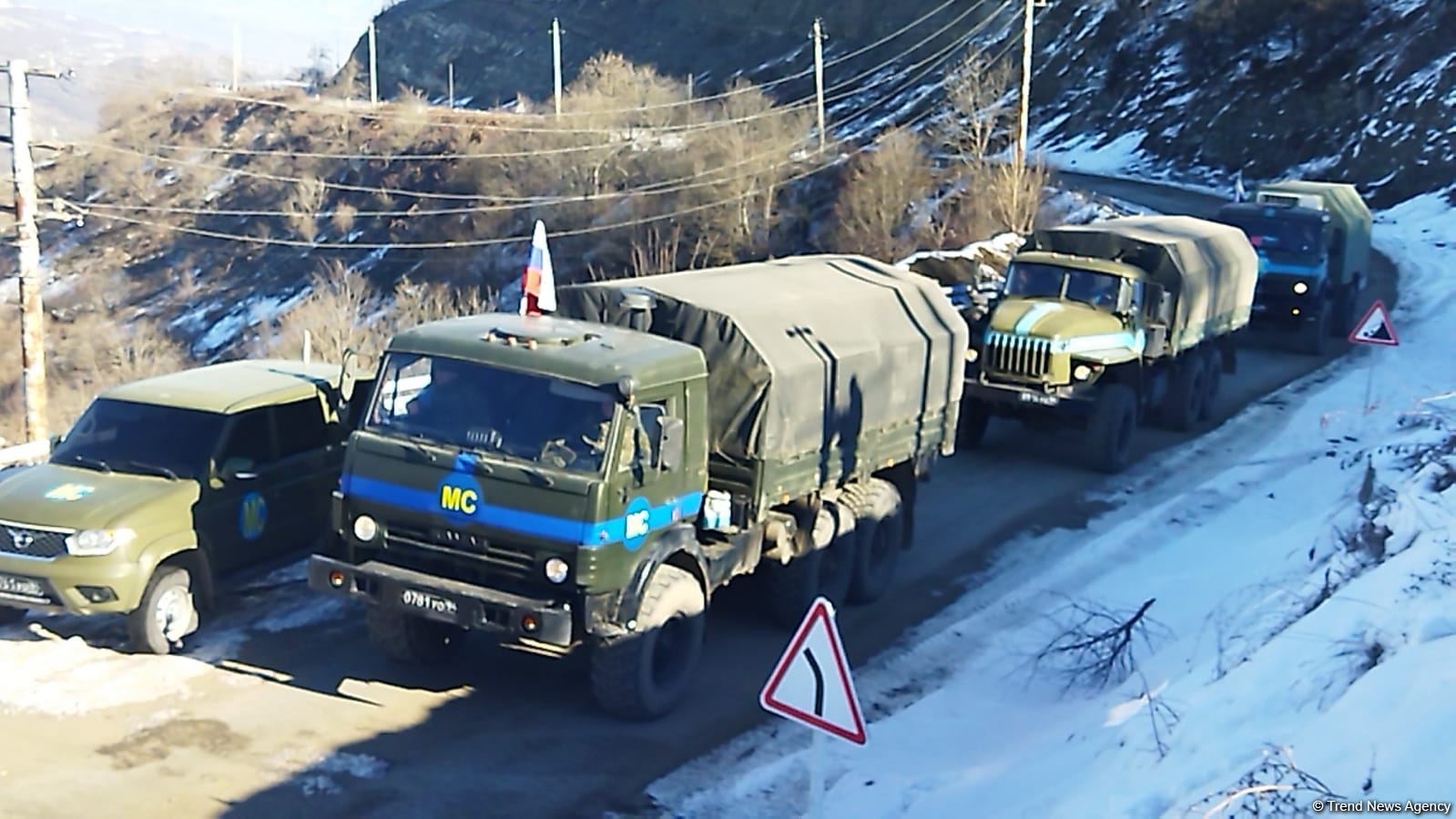 Bu gün Laçın-Xankəndi yolundan RSK-ya məxsus 7 avtomobil keçib (FOTO)