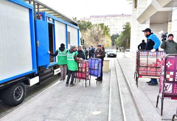 Sumqayıtdan Türkiyəyə növbəti yardım göndərilib (FOTO)