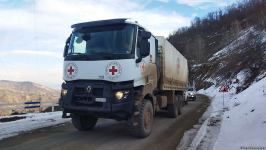 BQXK-ya məxsus 7 avtomobil yenidən Laçın yolundan keçib (FOTO)