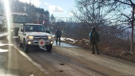 BQXK-ya məxsus 7 avtomobil yenidən Laçın yolundan keçib (FOTO)