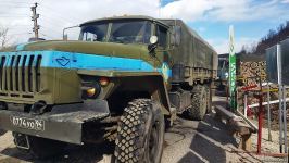 Sülhməramlılara aid 13 avtomobil Laçın yolundan keçib (FOTO)