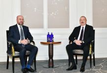 Prezident İlham Əliyevin Münxendə Avropa İttifaqı Şurasının Prezidenti ilə görüşü olub (FOTO) (YENİLƏNİB)
