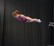 Milli Gimnastika Arenasında batut gimnastikası üzrə Dünya Kuboku iştirakçılarının podium məşqləri keçirilir (FOTOREPORTAJ)