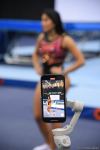 Milli Gimnastika Arenasında batut gimnastikası üzrə Dünya Kuboku iştirakçılarının podium məşqləri keçirilir (FOTOREPORTAJ)