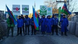 Laçın-Xankəndi yolunda etirazlar 68 gündür davam edir (FOTO)