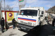 Sülhməramlılara aid 28 avtomobil Laçın yolundan keçib (FOTO)
