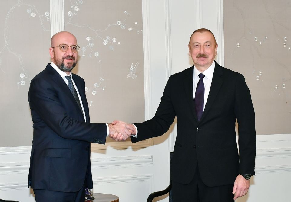 Prezident İlham Əliyevin Münxendə Avropa İttifaqı Şurasının Prezidenti ilə görüşü olub (FOTO) (YENİLƏNİB)