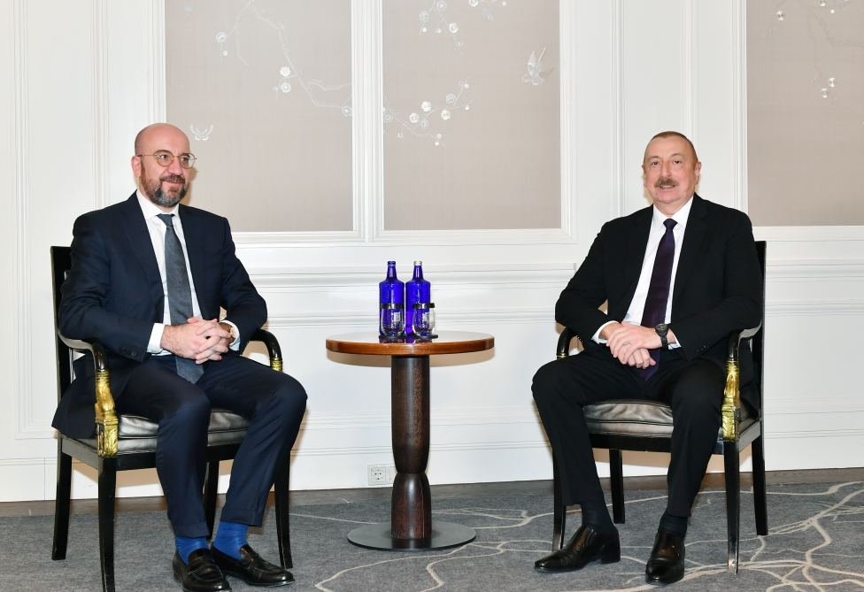 Prezident İlham Əliyevin Münxendə Avropa İttifaqı Şurasının Prezidenti ilə görüşü olub (FOTO) (YENİLƏNİB)
