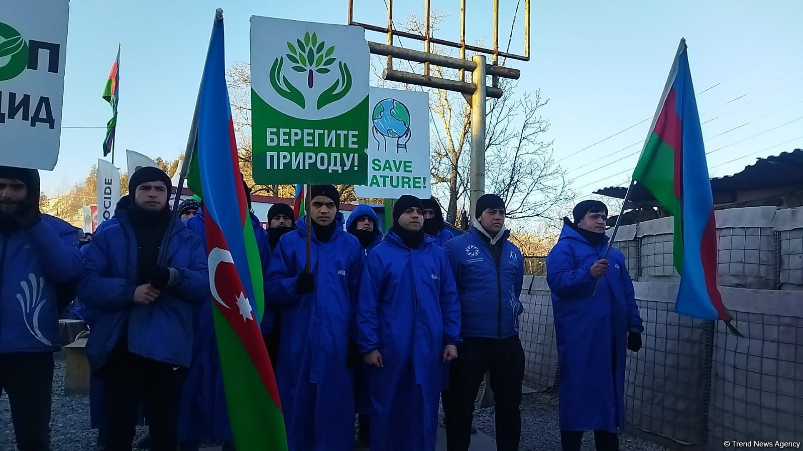 Laçın-Xankəndi yolunda etirazlar 68 gündür davam edir (FOTO)