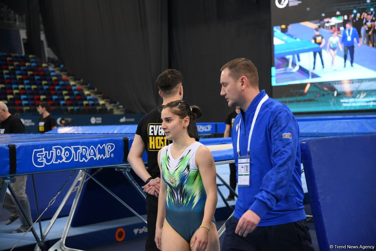 Selcan Mahsudova Bakıda keçirilən batut gimnastikası üzrə Dünya Kubokunda finala yüksəlib (FOTO)