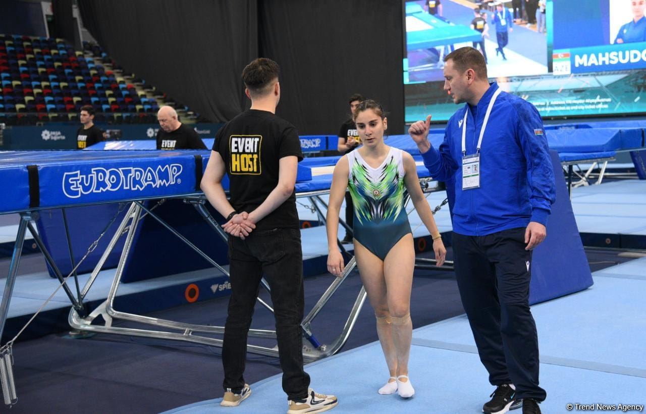 Selcan Mahsudova Bakıda keçirilən batut gimnastikası üzrə Dünya Kubokunda finala yüksəlib (FOTO)