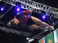 Bakıda Batut gimnastikası üzrə dünya kubokunun final mərhələsinə start verilib (FOTO)