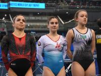 Bakıda Batut gimnastikası üzrə dünya kubokunun final mərhələsinə start verilib (FOTO)