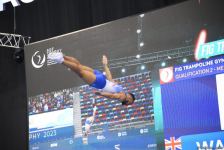Bakıda Batut gimnastikası üzrə dünya kubokunun final gününə start verilib (FOTO)