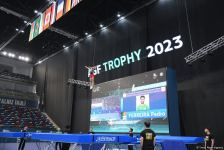Bakıda Batut gimnastikası üzrə dünya kubokunun final gününə start verilib (FOTO)