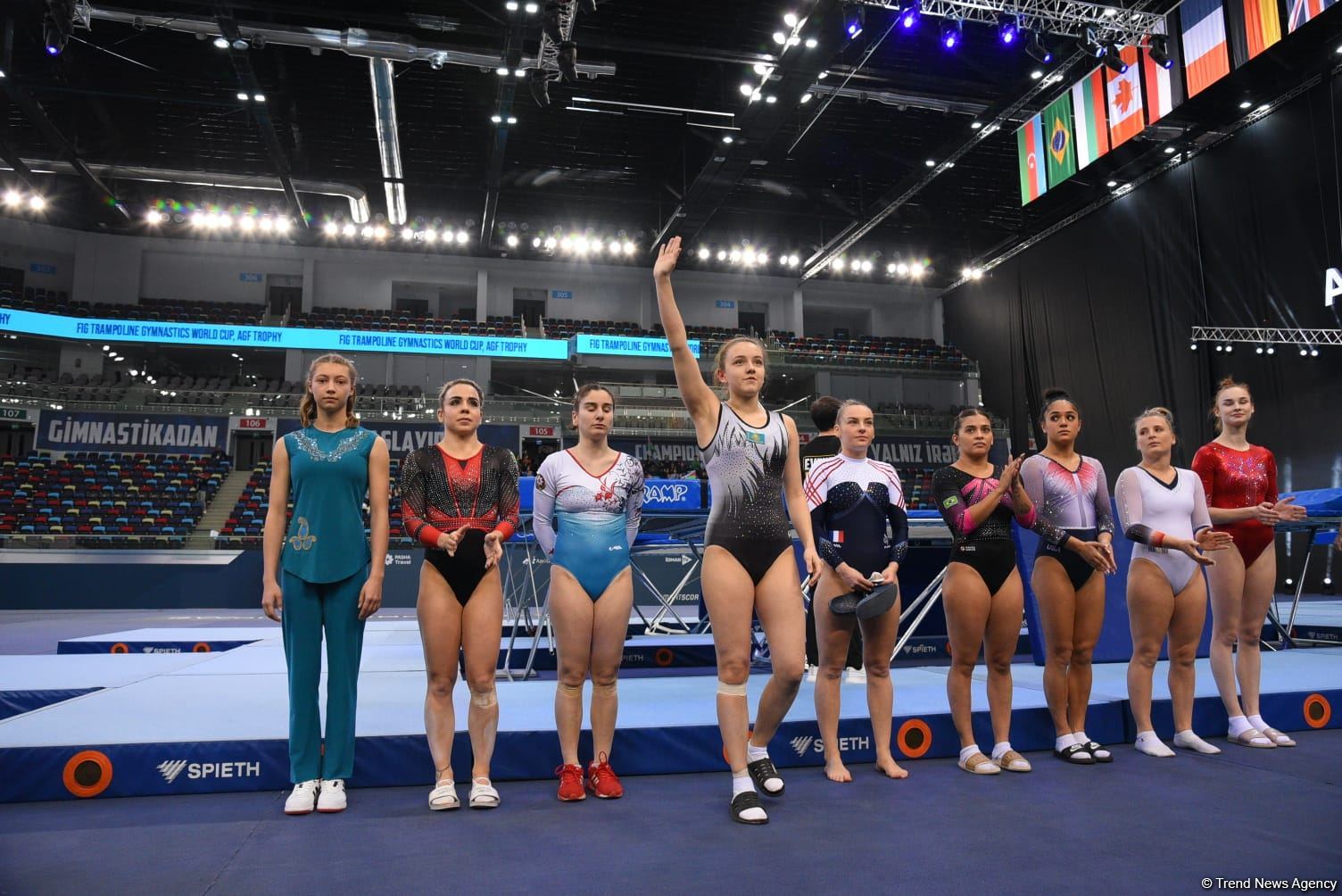 Bakıda Batut gimnastikası üzrə dünya kubokunun final mərhələsinə start verilib (FOTO)
