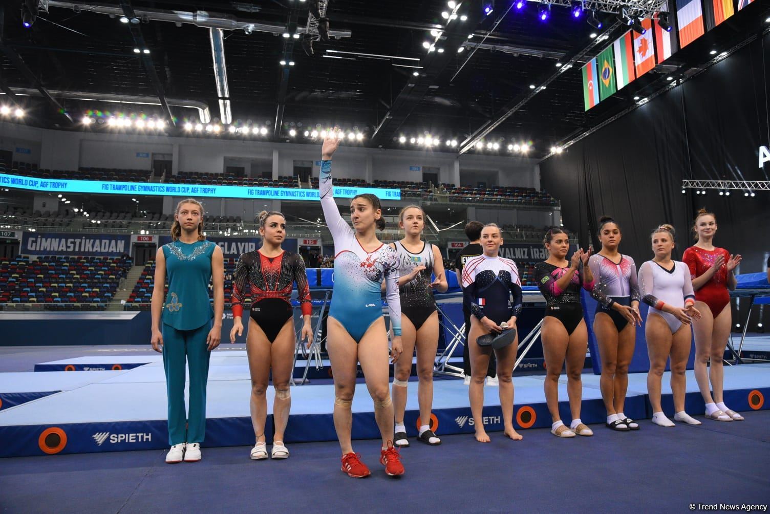 Bakıda Batut gimnastikası üzrə dünya kubokunun final mərhələsinə start verilib (FOTO)