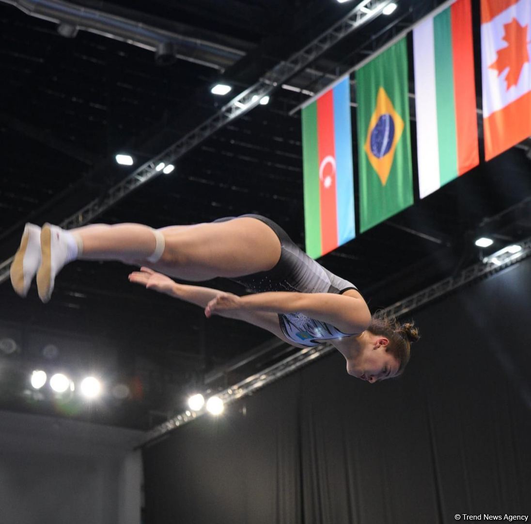 Bakıda Batut gimnastikası üzrə dünya kubokunun final mərhələsinə start verilib (FOTO)