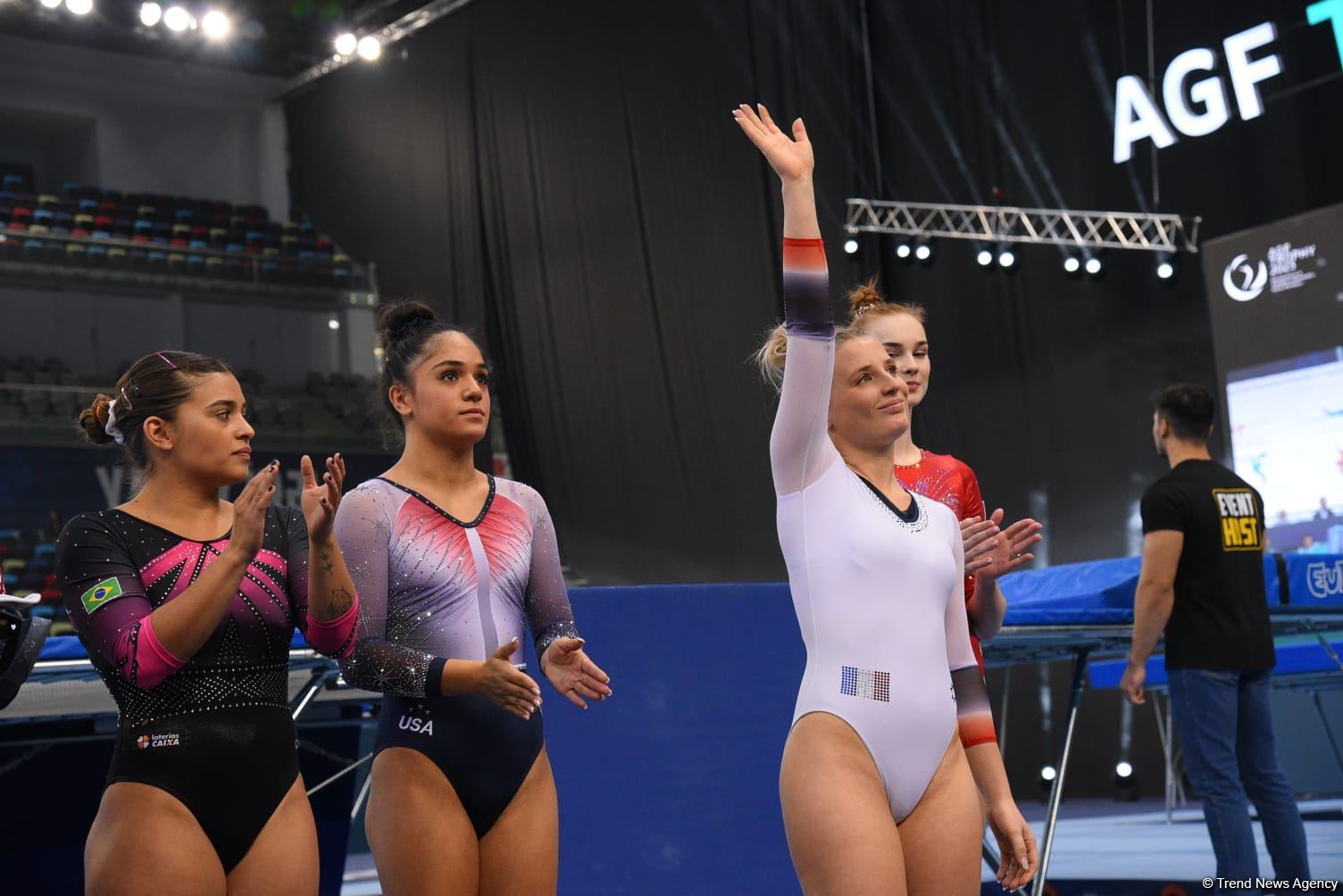 Bakıda Batut gimnastikası üzrə dünya kubokunun final mərhələsinə start verilib (FOTO)